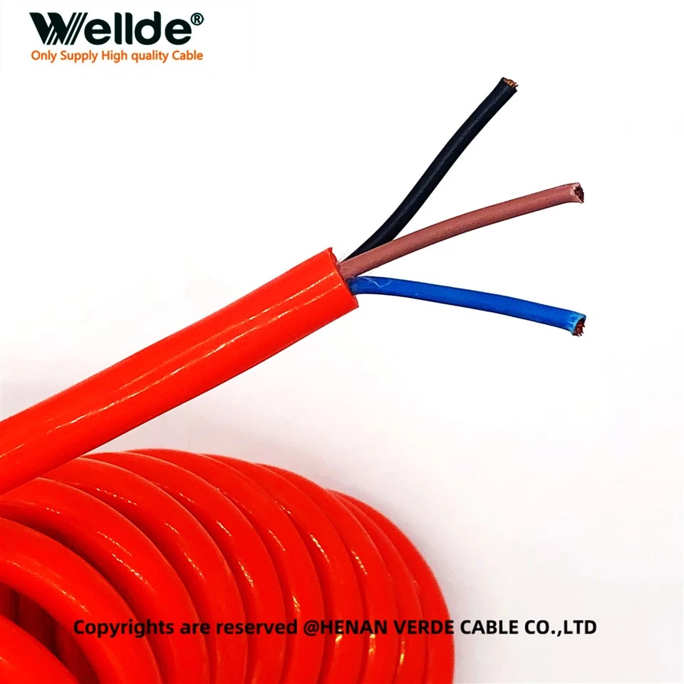 Cáp xoắn ốc 3 lõi PUR-lõi xoắn ốc