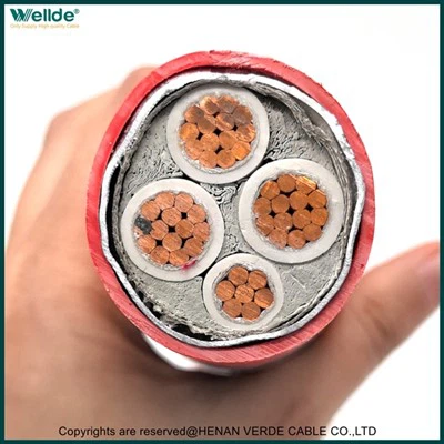 3-Cáp chống cháy cấu trúc bốn lõi sơ cấp và 1 phụ trợ