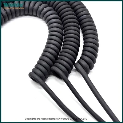 Cáp cuộn xoắn ốc PUR 5 lõi 0,12mm